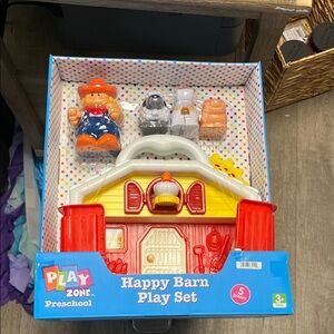 Happy Barn Play Set - Red and Yellow